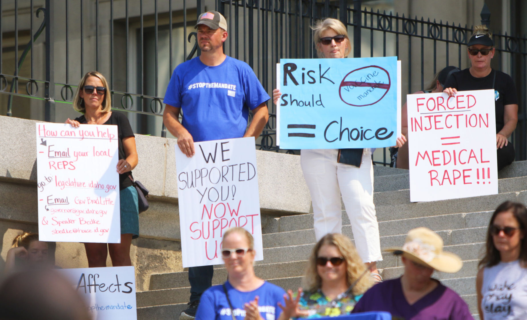 Nurses anti-vaccine rally